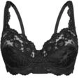 B&uuml;gel-BH SASSA "B&uuml;gel BH CLASSIC LACE", Damen, Gr. 75, Cup B, schwarz, Spitze,