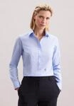Hemdbluse SEIDENSTICKER, Damen, Gr. L40, blau (hellblau), 100% Baumwolle,...