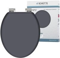 WC-Sitz SCH&Uuml;TTE "SPIRIT", schwarz (anthrazit), B:37,5cm H:5,5cm L:43,5cm, MDF -