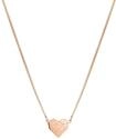 Kette mit Anh&auml;nger LIEBESKIND BERLIN "Herz", rosa (ros&eacute;goldfarben), Halsketten,
