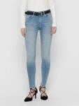 Ankle-Jeans ONLY "ONLBLUSH MID SK AK RAW REA1467", Damen, Gr. XS (34), L&auml;nge...