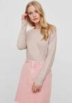 Rundhalspullover VERO MODA "VMDOFFY", Damen, Gr. XS, rosa (woodrose melange),...
