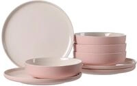 Tafelservice RITZENHOFF & BREKER "Teller Set, Geschirr-Set Jasper", rosa, 8...