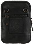 Mini Bag HARBOUR 2ND "Benita", Damen, Gr. B/H/T: 11cm x 18cm x 2cm, grau, Leder,