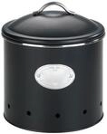 Vorratsdose WENKO "Modell Nero", schwarz, H:21cm L:18,7cm, Metall,