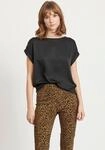 Shirtbluse VILA "VIELETTE", Damen, Gr. 34, schwarz, Jersey, Obermaterial: 100%