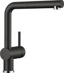 K&uuml;chenarmatur BLANCO "LINUS-S", schwarz (silgranitschwarz), B:27cm H:28cm T:11cm,