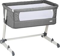 Beistellbett BABYGO "Together, grey", Baby, Gr. Liegefl&auml;che B/L: 48cm x 83cm,...