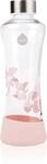 Trinkflasche EQUA "Urban Jungle - Magnolia", rosa (transparent, rosa), H:24cm,