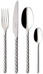 Besteck-Set VILLEROY & BOCH "Tafelbesteck Montauk 24er Set silber", silber,