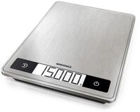 K&uuml;chenwaage SOEHNLE "Profi 200", silber (edelstahlfarben), B:17,5cm H:1,6cm L:24cm,