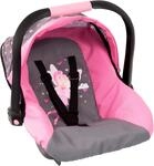Puppen Autositz BAYER "rosa/goldfarben Schleife", rosa (fee grau, rosa),