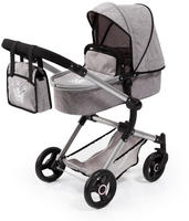 Kombi-Puppenwagen BAYER "Vario, Grau", grau, Puppenwagen, KinderB:42cm H:86cm T:65cm,