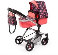 Kombi-Puppenwagen BAYER "Vario, Koralle", orange (koralle), Puppenwagen, KinderB:42cm
