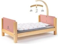 Puppenbett MUSTERKIND "Barlia, altrosa/natur", rosa (altrosa, natur),...