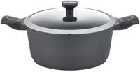 Kochtopf GSW "Easy Click", schwarz, &Oslash;:28cm, T&ouml;pfe, Kochtopf, abnehmbarer Griff,