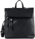 Rucksack TOM TAILOR "Tinna", Damen, Gr. B/H/T: 32cm x 33cm x 11,5cm, schwarz,