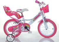 Kinderfahrrad DINO BIKES "16" Unicorn Einhorn Kinderfahrrad M&auml;dchenfahrrad Freilauf