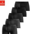 Boxer H.I.S "Boxershorts f&uuml;r Herren", Herren, Gr. 5M, 5 Stk., schwarz, Jersey,