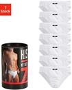 Slip H.I.S "Unterhosen f&uuml;r Herren", Herren, Gr. 7 (XL), 7 Stk., wei&szlig;, Jersey,