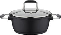 Kochtopf GSW "Scala", schwarz, H:9,5cm &Oslash;:20cm, T&ouml;pfe, Kochtopf, Induktion