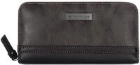 Geldb&ouml;rse TOM TAILOR "Elin", Damen, schwarz, Polyurethan, kontrastfarbene Details,