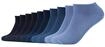 Sneakersocken S.OLIVER "Socken 10er Pack", Damen, Gr. 43-46, blau, Obermaterial: 62%