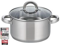 Fleischtopf ELO BASIC "Opal", silber (edelstahlfarben), &Oslash;:14cm, T&ouml;pfe, Fleischtopf,