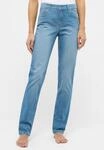 Straight-Jeans ANGELS "CICI", Damen, Gr. 44, L&auml;nge 30, blau (light blau used), Web,