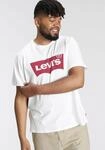 T-Shirt LEVI'S PLUS "LE B&T BIG GRAPHIC TEE", Herren, Gr. XL (60/62), wei&szlig;, Jersey,