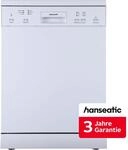 HANSEATIC Standgeschirrsp&uuml;ler "HG6085D137609HW", Energieeffizienz: D, wei&szlig;,