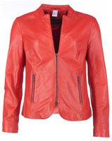 Lederjacke JCC "Lederjacke Lida", Damen, Gr. 40, rot, Obermaterial: 100%