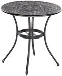 Gartentisch MERXX "Rhodos", grau (graphit), B:70cm H:75cm T:70cm, Tische, Gartentisch