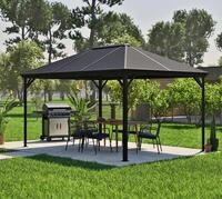 Pavillon SOJAG "Ventura", grau (grau, grau), B/H/T: 423cm x 260cm x 296cm, Pavillons,