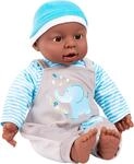 Babypuppe BAYER "Interactive Baby Boy, 40 cm", blau (blau, grau), Puppen, Kinder,