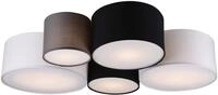 TRIO LEUCHTEN Deckenleuchte "Hotel", bunt, 5, H: 21,5cm, 1 Stk., Leuchten,