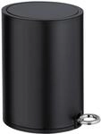 Kosmetikeimer WENKO "Monza", schwarz, B:18,5cm H:25,5cm T:24,5cm, Stahl, M&uuml;lleimer,