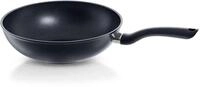 Wok FISSLER "Cenit", schwarz, &Oslash;:28cm, Pfannen, Wok, &Oslash; 28 cm, mit ergonomischem