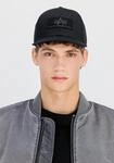 Trucker Cap ALPHA INDUSTRIES "Velcro Cap", Damen, Gr. onesize, schwarz, Baumwolle,
