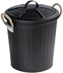 Kosmetikeimer WENKO "Gara", schwarz, B:24cm H:28,5cm T:23cm, Stahl, M&uuml;lleimer,