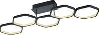 REALITY LEUCHTEN LED Deckenleuchte "Vigo", grau (anthrazit), 1, H: 15cm, 1 Stk.,