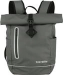 Freizeitrucksack TRAVELITE "BASICS Roll-Up Rucksack aus Plane", Damen, Gr. B/H/T:
