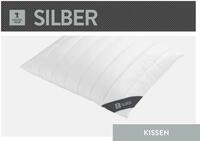 Baumwollkissen SPESSARTTRAUM "Silber", wei&szlig;, B:80cm L:80cm, Bettdecken Bezug: 100%