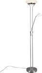 REALITY LEUCHTEN LED Stehlampe "Orson", grau (nickelfarben), 1, H: 180cm, Leuchten,