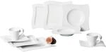 Geschirr-Set VILLEROY & BOCH "Basic Set NewWave 30er Set wei&szlig;", wei&szlig;, 30 tlg.,