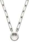 Charm-Kette LEONARDO "Estrella Clip&Mix" Gr. 45, silber (edelstahlfarben),