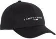 Baseball Cap TOMMY HILFIGER, schwarz, Baumwolle, Basic, Caps Baseball Cap