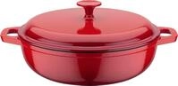 Schmortopf GSW "Red Shadow", rot (rot, schattiert), H:9cm &Oslash;:30cm, T&ouml;pfe,