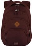 Laptoprucksack TRAVELITE "BASICS Melange", Gr. B/H/T: 31cm x 45cm x 16cm, rot