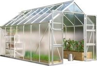 Gew&auml;chshaus VITAVIA "Domus 11500", silber (silberfarben), B:257cm H:253,9cm T:449cm,